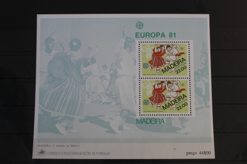 Portugal Madeira Block 2 mit 70 postfrisch #VI964