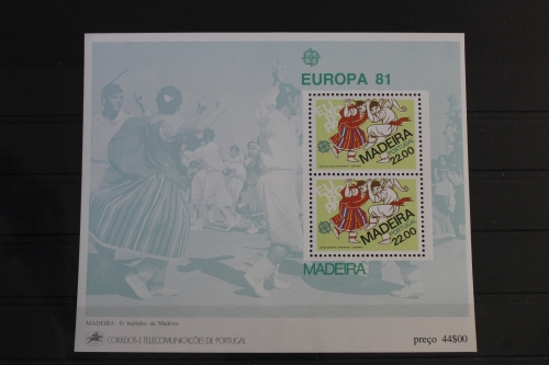 Portugal Madeira Block 2 mit 70 postfrisch #VI967
