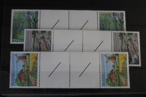 Aland 11-13 postfrisch als Zwischenstegpaare #VJ872