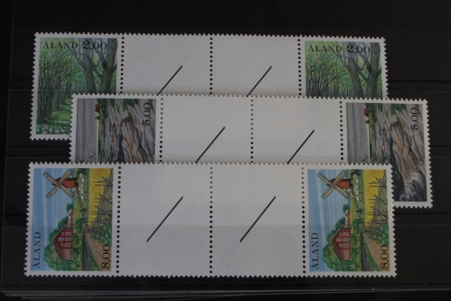 Aland 11-13 postfrisch als Zwischenstegpaare #VJ873