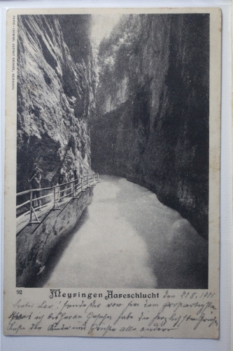 AK Meiringen Aareschlucht 1900 gebraucht #PJ176