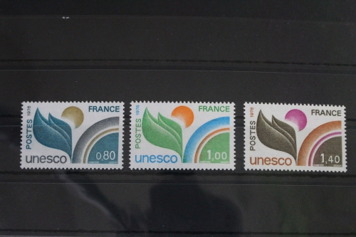 Frankreich Dienstmarken Unesco 16-18 postfrisch