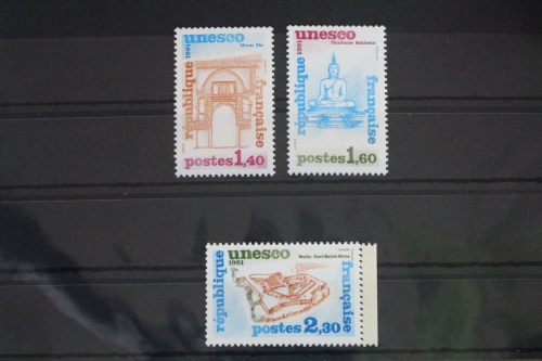 Frankreich Dienstmarken Unesco 24-26 postfrisch