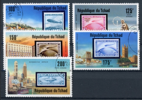 Tschad 775-79 gestempelt