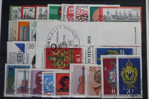 BRD Bund Jahrgang 1973 mit 753-790 gestempelt #BRD-O-1973
