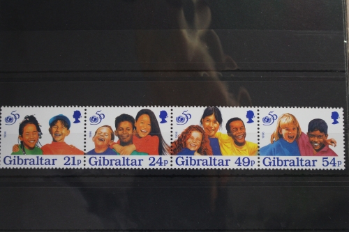 Gibraltar 770-773 postfrisch als Viererstreifen #VN847