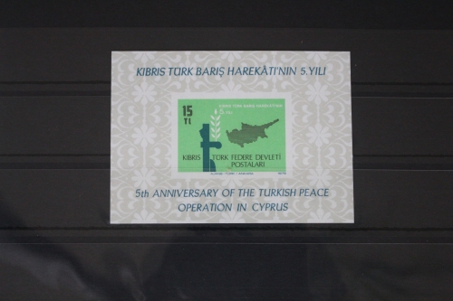 Türkisch-Zypern Block 1 mit 70 postfrisch #VL480