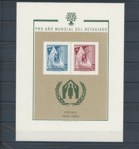 Chile Gedenkblatt 573-574 postfrisch Menschen #JE795