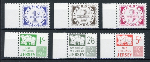 Jersey Portomarken P 1-6 postfrisch #JK273