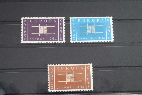 Zypern 225-227 postfrisch Europa #VN222