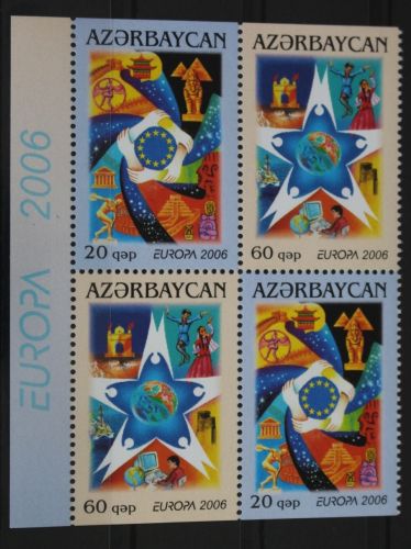 Aserbaidschan H-Blatt mit 638 D-639 D postfrisch