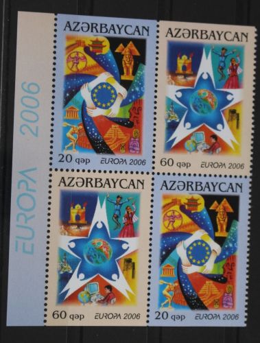 Aserbaidschan H-Blatt mit 638 D-639 D postfrisch