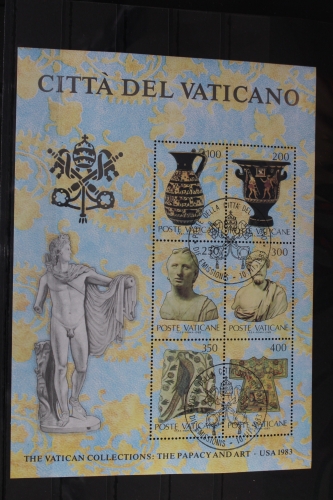 Vatikan Block 5 mit 820-825 gestempelt