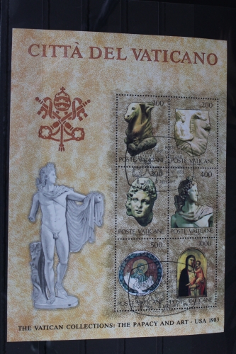 Vatikan Block 6 mit 830-835 gestempelt