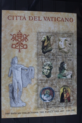 Vatikan Block 6 mit 830-835 gestempelt #VO240