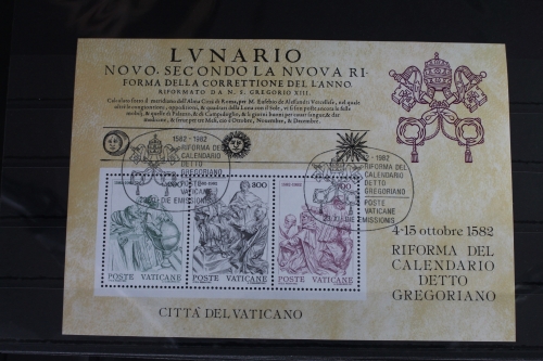 Vatikan Block 4 mit 811-813 gestempelt