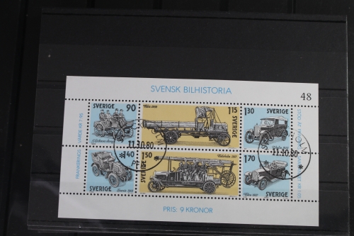 Schweden Block 8 mit 1118-1123 gestempelt #VO375