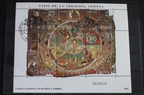 Spanien Block 22 mit 2476-2481 gestempelt