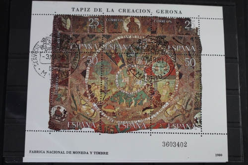 Spanien Block 22 mit 2476-2481 gestempelt #VO392