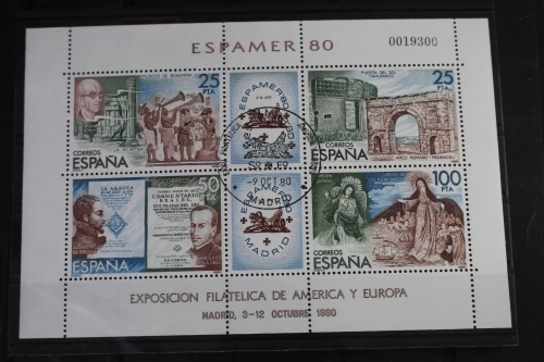 Spanien Block 21 mit 2471-2474 gestempelt #VO404