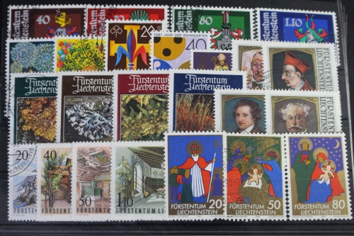 Liechtenstein Jahrgang 1981 mit 764-790, ohne Block 11 gestempelt #VO471