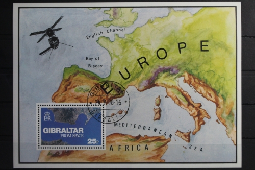 Gibraltar Block 5 mit 372 gestempelt