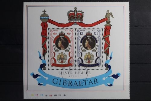 Gibraltar Block 3 mit 346-347 gestempelt #VO111