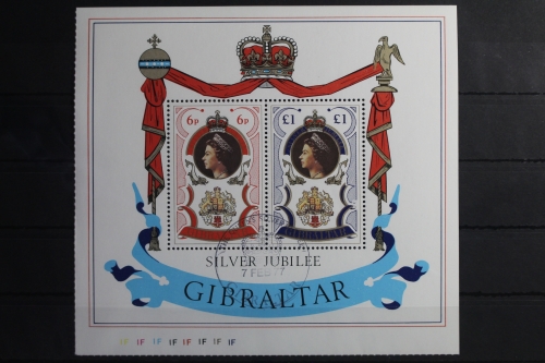 Gibraltar Block 3 mit 346-347 gestempelt