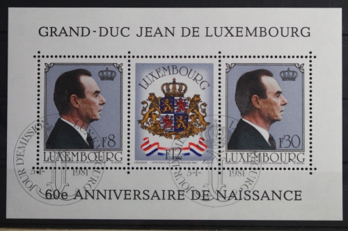 Luxemburg Block 13 mit 1022-1024 gestempelt