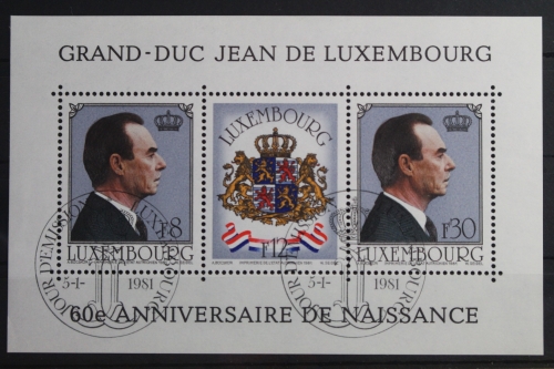 Luxemburg Block 13 mit 1022-1024 gestempelt #VO173