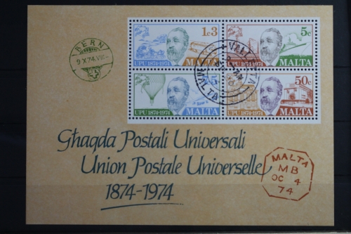 Malta Block 4 mit 497-500 gestempelt