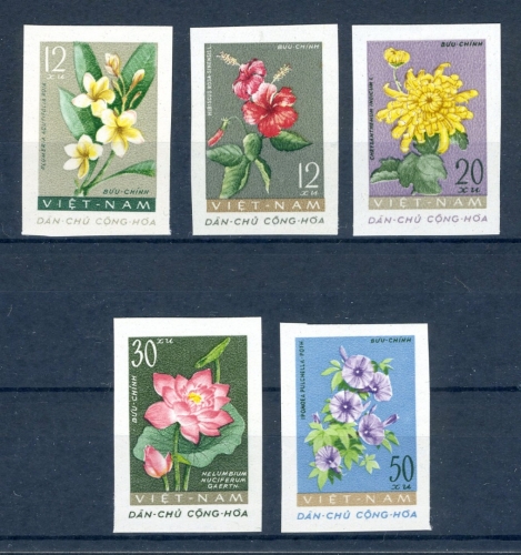 Vietnam 206-210 U postfrisch Blumen #JK306