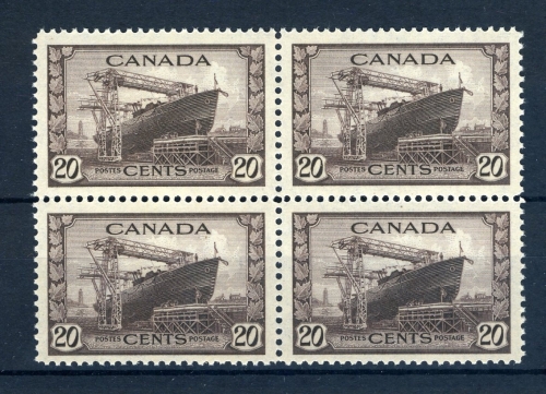 Kanada 4er Block 227 A postfrisch 2. Weltkrieg #JK371
