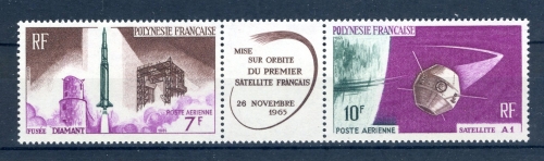 franz. Polynesien 52-53 postfrisch Satelliten #JK391