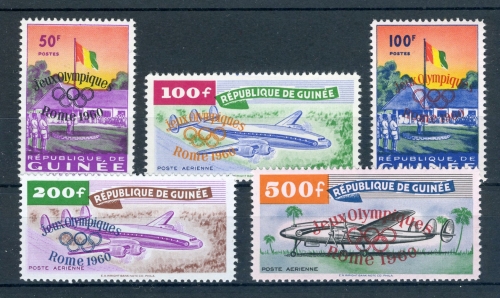 Guinea 49-53 postfrisch Olympiade 1960 Rom #JK402