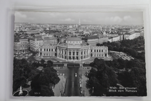 AK Wien Burgtheater - Blick vom Rathaus 1966 gebraucht #PJ650