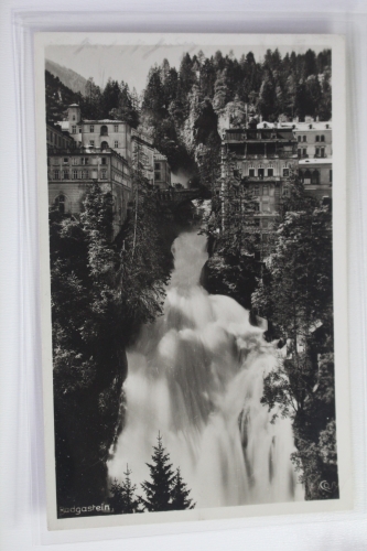 AK Bad Gastein 1083 m Weltkulturort, an der Tauernbahn 1938 gebraucht #PJ689