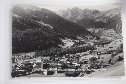 AK Döllach i. Mölltal (1013 m) mit Schobergruppe 1956 gebraucht #PJ714