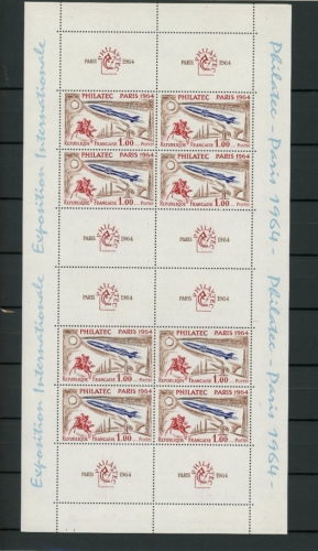 Frankreich Kleinbogen 1480 postfrisch Ausstellungen #JD548