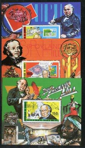 Dschibuti Block 3-5 postfrisch Rowland Hill #JK804