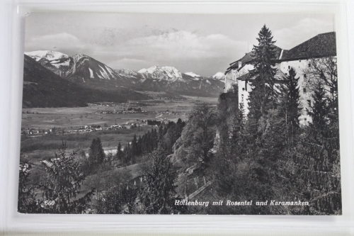 AK Burg Hollenburg mit Rosental und Karawanken 1967 gebraucht #PJ772