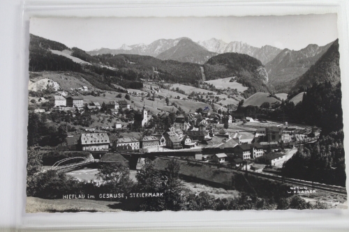 AK Hieflau im Gesäuse Ortsansicht 1965 gebraucht #PJ786