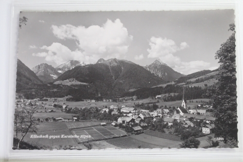 AK Kötschach-Mauthen gegen Karnische Alpen 1956 gebraucht #PJ802