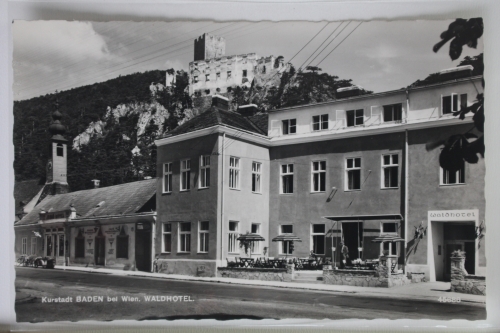 AK Baden bei Wien Kurstadt, Waldhotel ungebraucht #PJ838