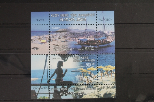 Türkisch-Zypern Block 22 A mit 598-599 postfrisch Europa Ferien #VU482