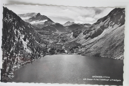 AK Grünsee 1714 m mit Hoher Riffel, Totenkopf u. Eiskögele ungebraucht #PJ906