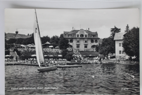 AK Velden am Wörthersee Hotel "Hubertushof" ungebraucht #PJ925