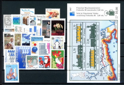 Finnland Jahrgang 1987 postfrisch #JM329