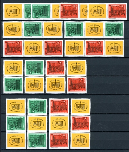 DDR W Zd 118-125 + S Zd 44-51 postfrisch #JM360