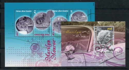 Papua Neuguinea Block 65-66 postfrisch Schauspieler #JK979